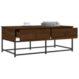 Berkfield Coffee Table Brown Oak 100X51X40 Cm Engineered Wood - thumbnail 4