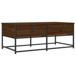 Berkfield Coffee Table Brown Oak 100X51X40 Cm Engineered Wood - thumbnail 2