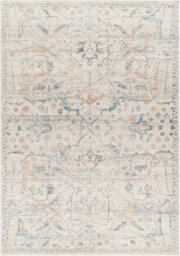 Livabliss Becki Owens Marlene-Vintage Ivory Blue Traditional Vintage Boho Living Dining Bedroom Rug 157 X 213 Cm Easy Care, Non Shedding