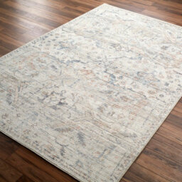 Livabliss Becki Owens Marlene Vintage Ivory Blue Traditional Boho Living Room Rug 157 X 213 Cm Easy Care, Non Shedding - thumbnail 5