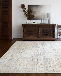 Livabliss Becki Owens Marlene Vintage Ivory Blue Traditional Boho Living Room Rug 157 X 213 Cm Easy Care, Non Shedding - thumbnail 7