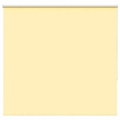 Berkfield Roller Blind Blackout Yellow 155X150 Cm Fabric Width 151.6 Cm Polyester - image 1