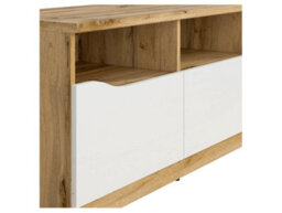 Arte Nuis 135 Cm Tv Unit 3 Drawer Oak Wotan White Gloss - thumbnail 5