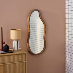 Sweeek - Wooden Mirror Walnut 71X3X35.5 Cm - Austin - thumbnail 3