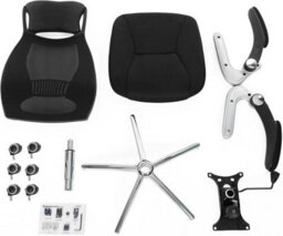 Songmics Office Chair High Back, Desk Chair, Mesh Office Chair, Swivel Desk Chair, Flip Up Armrests, Black - thumbnail 7