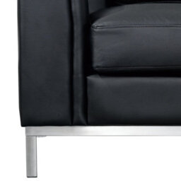 Beliani Corner Sofa 4 Seater Oslo Leather Black Left Hand - thumbnail 6