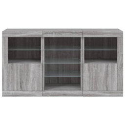 Vidaxl Sideboard With Led Lights Grey Sonoma 123X37X67 Cm - thumbnail 6
