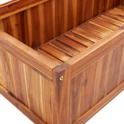 Berkfield Durable Raised Bed With Trellis 85X38X150 Cm Solid Acacia Wood - thumbnail 6