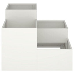 Berkfield Garden Planter White 100 X 100 X 60 Cm Steel - thumbnail 6