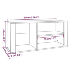 Walplus Shoe Cabinet Brown Oak 100X35X45 Cm Engineered Wood - thumbnail 8