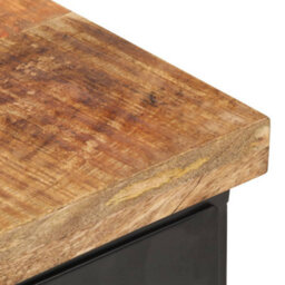 Vidaxl Bedside Cabinet 40X30X52 Cm Rough Mango Wood - thumbnail 5