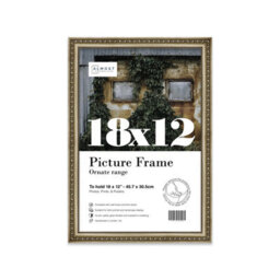 18X12 Champaign Ornate Picture Frame (45.7 X 30.5Cm) Poster, Photo, Artwork, Gallery Wall Or Print - thumbnail 1