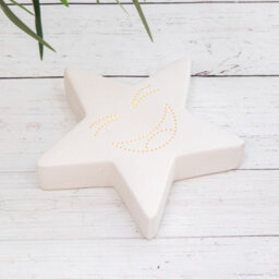 Annibells White Ceramic Star Night Light  (9167) - Set Of 2 Sizes - thumbnail 3