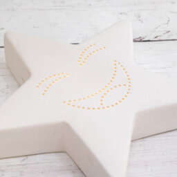 Annibells White Ceramic Star Night Light  (9167) - Set Of 2 Sizes - thumbnail 4