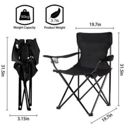 Folding Camping Chairs Lightweight Outdoor Patio Garden Beach Chair Fishing Seat - thumbnail 2