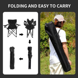 Folding Camping Chairs Lightweight Outdoor Patio Garden Beach Chair Fishing Seat - thumbnail 5