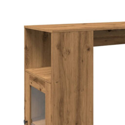 Berkfield Bar Table With Racks Artisan Oak 101X40X103.5 Cm Engineered Wood - thumbnail 9