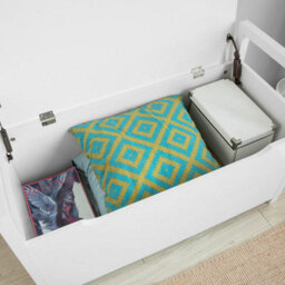 Sobuy Fsr76-W, Storage Chest Bench With Lift Up Top And Seat Cushion,white,w86Xd38Xh54 - thumbnail 9