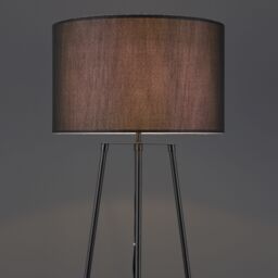 Triton Tripod Shelved Matt Black Led Floor Lamp - thumbnail 3