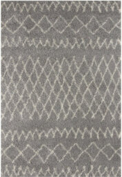 The Rugs Moroccan Shaggy Rugs And Runners Soft Fluffy Tribal Design High Pile Grey And Ivory Living Room Kitchen Hallway 910
