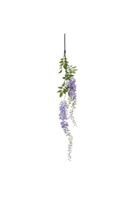 Large Purple Wisteria Spray, Realistic Artificial Flower For Elegant Decor - image 1