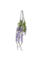 Large Purple Wisteria Spray, Realistic Artificial Flower For Elegant Decor - thumbnail 2