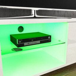 Lassic Vida Designs Cosmo White 2 Door Led Tv Unit 140Cm Sideboard Cabinet - thumbnail 5
