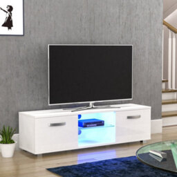 Lassic Vida Designs Cosmo White 2 Door Led Tv Unit 140Cm Sideboard Cabinet - thumbnail 7