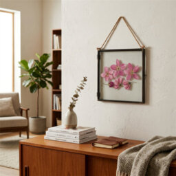 "Nicola Spring 5X Hanging Metal Photo Frames - 8"" X 8"" - Black - Picture Frame Wall Mounted Frame With Rope" - thumbnail 7