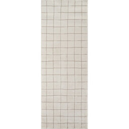 Livabliss Our Pnw Home Cascade-Modern Ivory Brown Graphic High Pile Living Dining Bedroom Rug 80 X 220 Cm Easy Care, Non Shedding - thumbnail 1