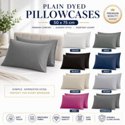 Moonlight Bedding Pillowcase Pack Of 6-Envelope Closure Super Soft Brushed Microfiber House Wife Pillow Cover,(Charcoal, 50X75 Cm) - thumbnail 9