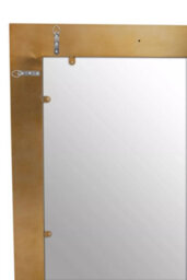 Orsina Minimalist Gold Rectangular Wall Mirror, Brushed Gold Stainless Steel Frame Mirror For Living Room - thumbnail 6