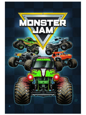 Monster Jam Trucks Fleece Blanket - image 1