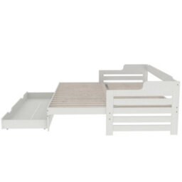 3Ft Daybed Trundle And Drawer Cabin Bed Guest Bed Sofa Bed Pull Out Trundle And Storage Drawer - thumbnail 5