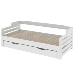3Ft Daybed Trundle And Drawer Cabin Bed Guest Bed Sofa Bed Pull Out Trundle And Storage Drawer - thumbnail 4