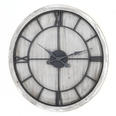 Hill Interiors Uk Homeliving Williston White Wall Clock - image 1