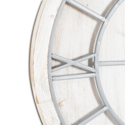 Hill Interiors Uk Homeliving Williston White Wall Clock - thumbnail 3