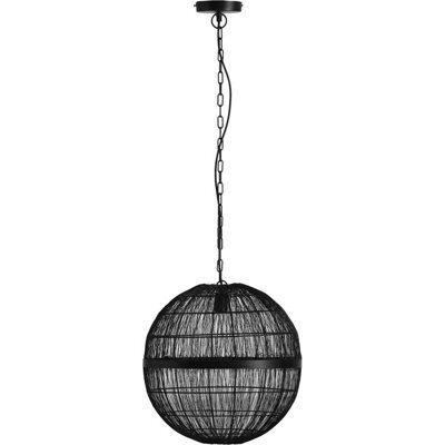 Luminosa Lighting Luminosa Hermi Ii 40Cm Spherical Pendant Ceiling Light Matt Black 1X E27 - image 1