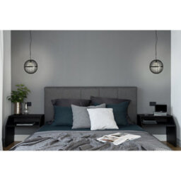 Luminosa Lighting Luminosa Hermi Ii 40Cm Spherical Pendant Ceiling Light Matt Black 1X E27 - thumbnail 3
