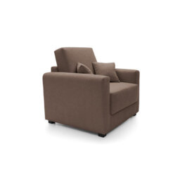 Abakus Direct Olly Linen Single Sofa Bed In Tan Brown - thumbnail 3