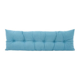 Living And Home Blue Removable And Washable Chenille Cushion Headboard Pillow, 180Cm W X 60Cm H - thumbnail 4