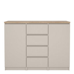 Furniture To Go Naia Sideboard 4 Drawers 2 Doors In Cashmere Jackson Hickory (W) 120.8 X  (H) 90.7 X (D) 50Cm - thumbnail 3