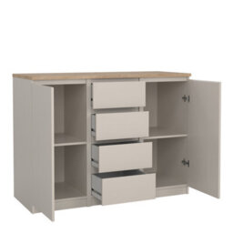 Furniture To Go Naia Sideboard 4 Drawers 2 Doors In Cashmere Jackson Hickory (W) 120.8 X  (H) 90.7 X (D) 50Cm - thumbnail 5