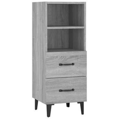 Berkfield Classic Sideboard Grey Sonoma 34.5X34X90 Cm Engineered Wood - image 1