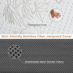 Costway Single 10 Cm Folding Gel-Infused Tri-Fold Mattress Topper Cool Gel Memory Foam - thumbnail 5