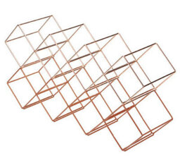 Barcraft Stackable Copper Finish Wine Rack - thumbnail 4