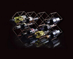 Barcraft Stackable Copper Finish Wine Rack - thumbnail 2