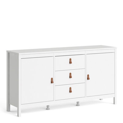 Furniture To Go Barcelona Sideboard 2 Doors + 3 Drawers In White - image 1