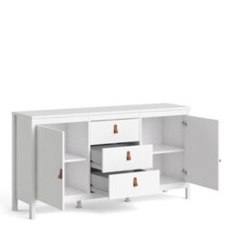 Furniture To Go Barcelona Sideboard 2 Doors + 3 Drawers In White - thumbnail 4