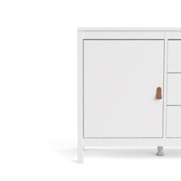 Furniture To Go Barcelona Sideboard 2 Doors + 3 Drawers In White - thumbnail 7